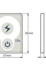 Accu Status Meter 12/24 Volt DC voor Lood of Lithium Accu's