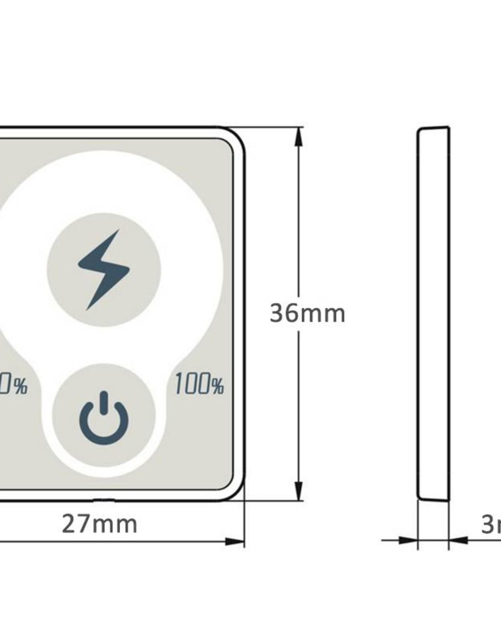 Accu Status Meter 12/24 Volt DC voor Lood of Lithium Accu's