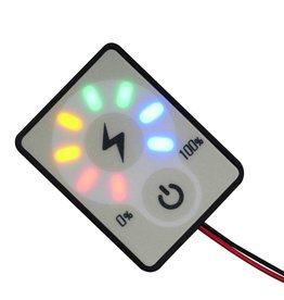 Accu Status Meter 12/24 Volt DC voor Lood of Lithium Accu's