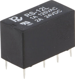 Relais 12V DC DPDT 1A Miniatuur, Rayex