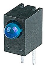LED Blauw 3mm Met Houder