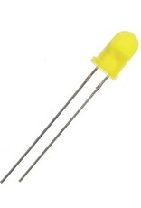 Led Geel 5mm Diffuus, Kingbright
