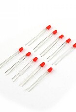 Led Rood Diffuus 3mm, 10 Stuks