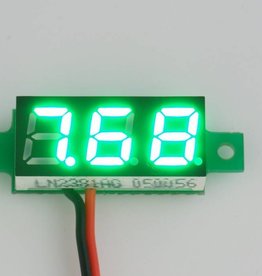 Mini Voltmeter Groen 0.28"