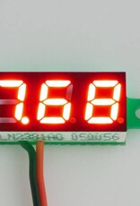 Mini Voltmeter Rood 2 Draads 0.28"