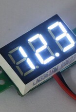 Mini Voltmeter Wit 2 Draads 0.36"
