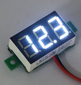 Mini Voltmeter Wit 0.36"