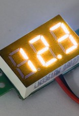 Mini Voltmeter Geel 3 t/m 30 Volt DC 0.36"