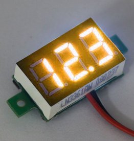 Mini Voltmeter Geel 0.36"