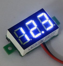 Mini Voltmeter Blauw 0.36"