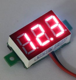 Mini Voltmeter Rood 0.36"