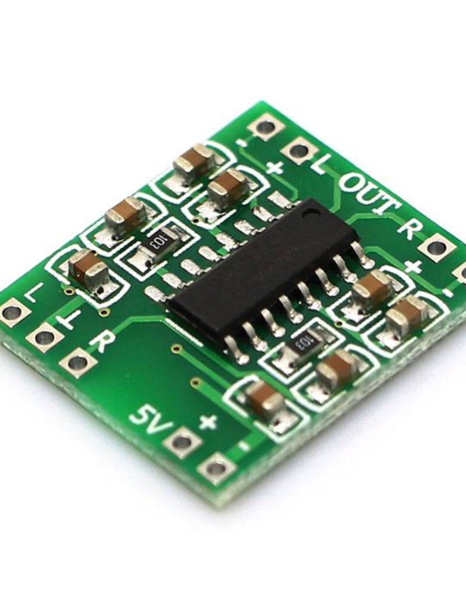 Mini Versterker 2 x 3 Watt PAM8403 Groen, Klein