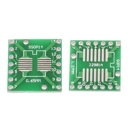 SMT Breakout PCB voor SOIC-14 of TSSOP-14