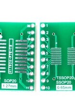 SMT Breakout PCB voor SOIC-20 of TSSOP-20