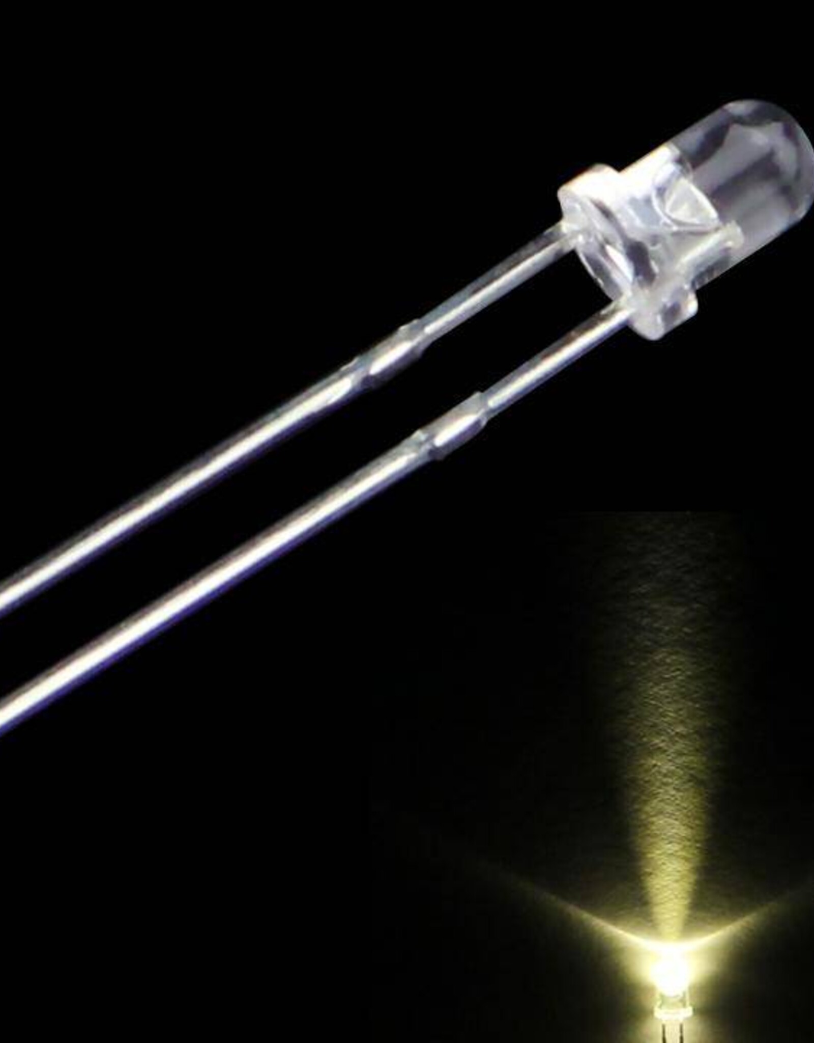 Led 3mm Helder Warm Wit