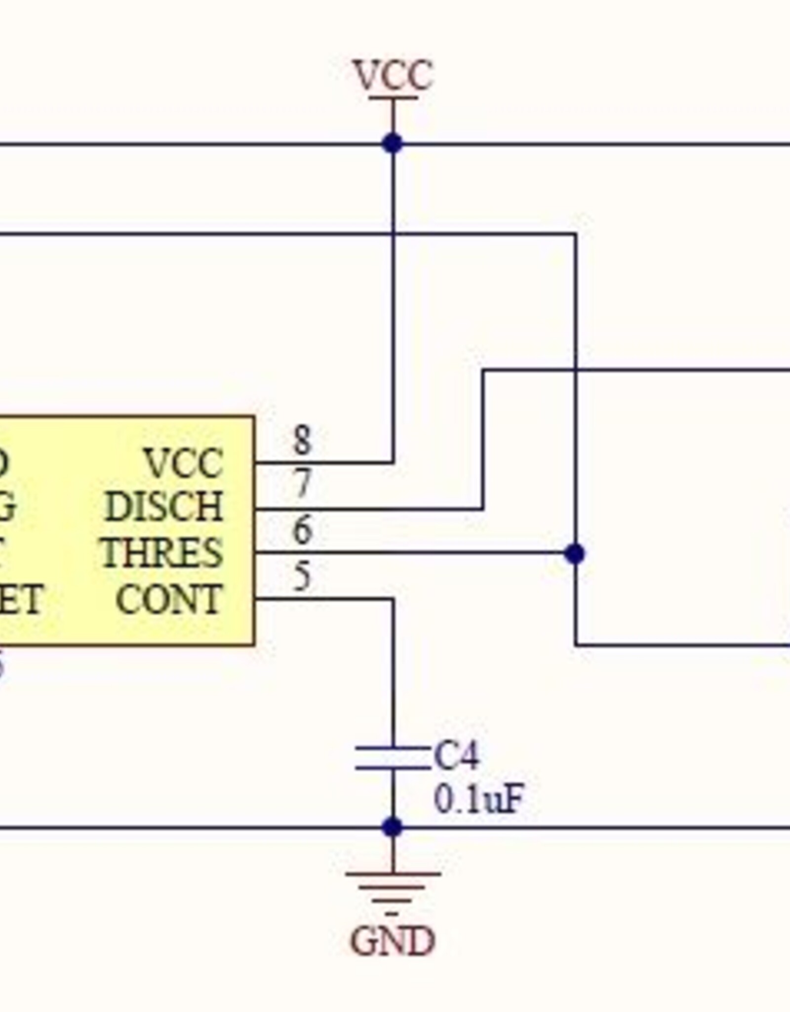 NE555 Mini frequentie pulse generator