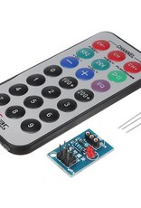 HX1838 NEC Arduino Infrarood afstandsbediening. Inclusief Assesoires