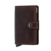 Miniwallet Vintage Chocolate-pashouder met RFID protectie