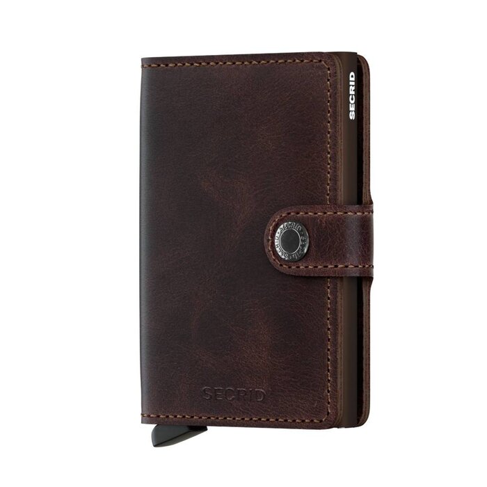 Secrid Miniwallet Vintage Chocolate-pashouder met RFID protectie