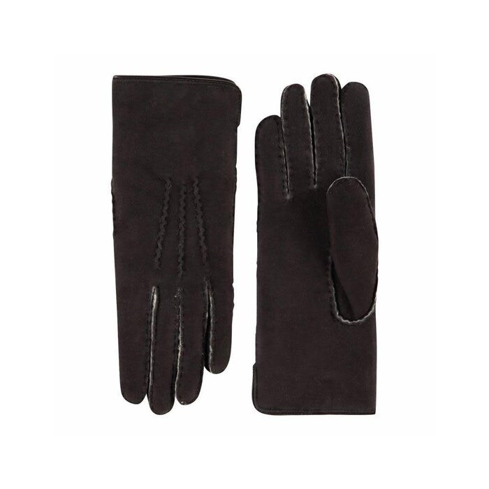 Laimböck Motala herenhandschoen met portugees lamswol zwart