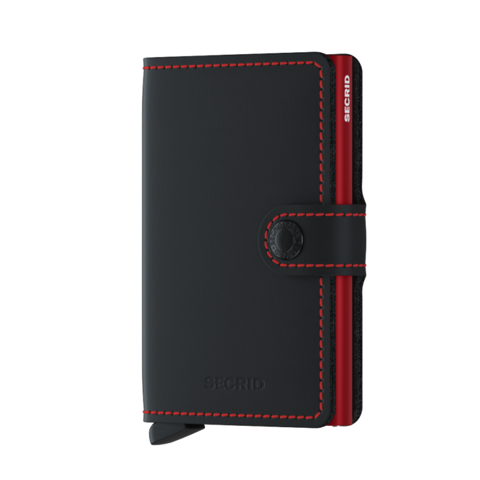 Secrid Miniwallet Matte black red