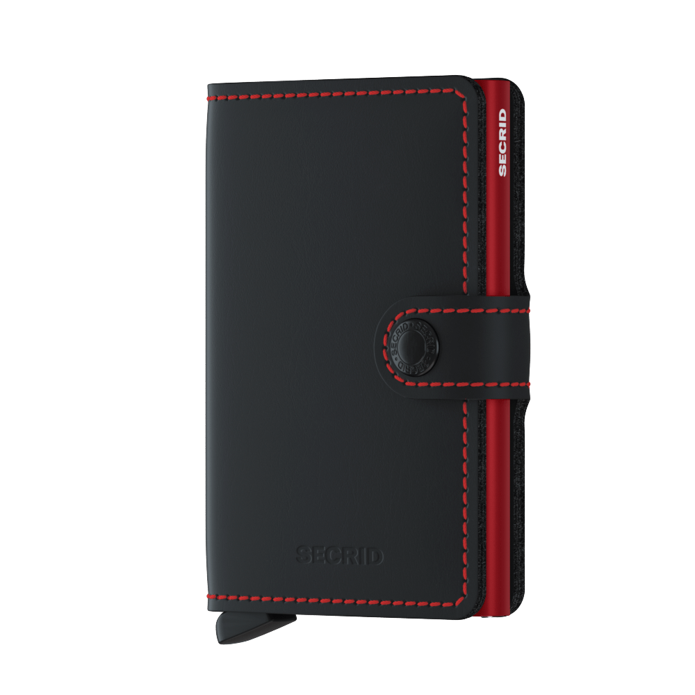 Secrid Miniwallet Matte black red