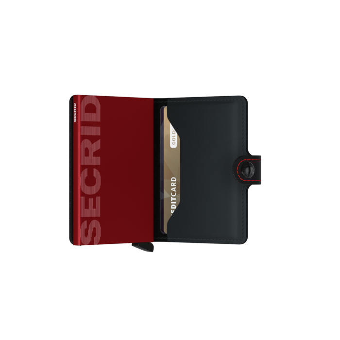 Secrid Miniwallet Matte black red