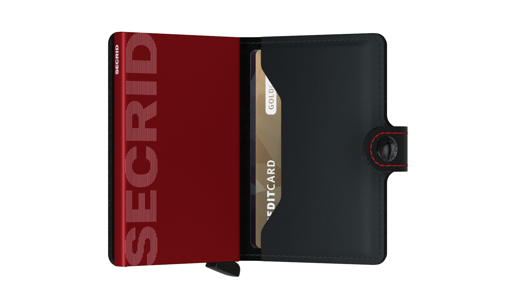 Secrid Miniwallet Matte black red