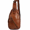 Daley leren Cross-over tas cognac