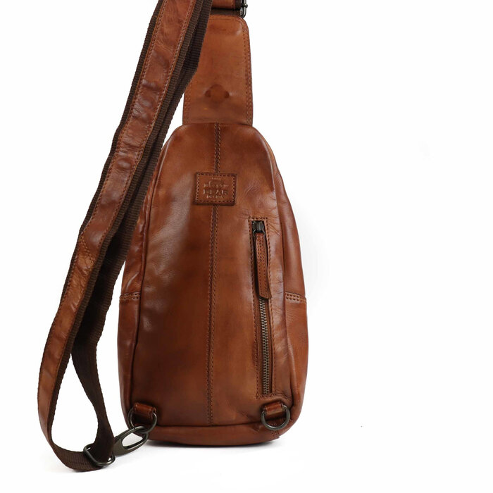 Bear Design Daley leren Cross-over/bodybag cognac