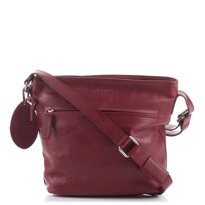 Saccoo Caracas Para leren schoudertas rood