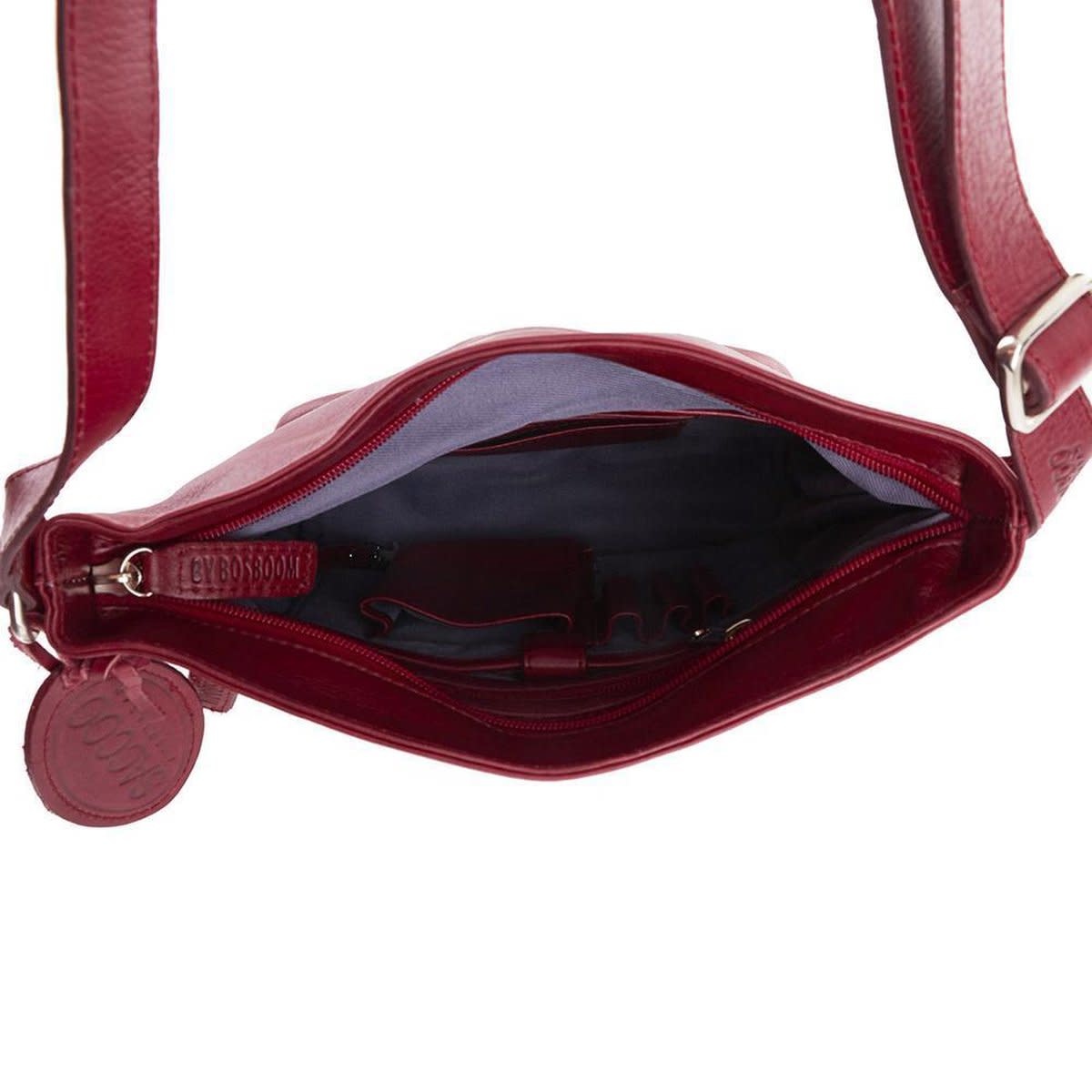 Saccoo Caracas Para leren schoudertas rood