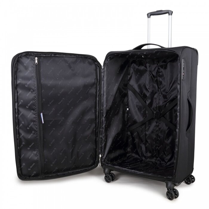 Decent D-Upright 76cm reiskoffer-trolley expendable zwart