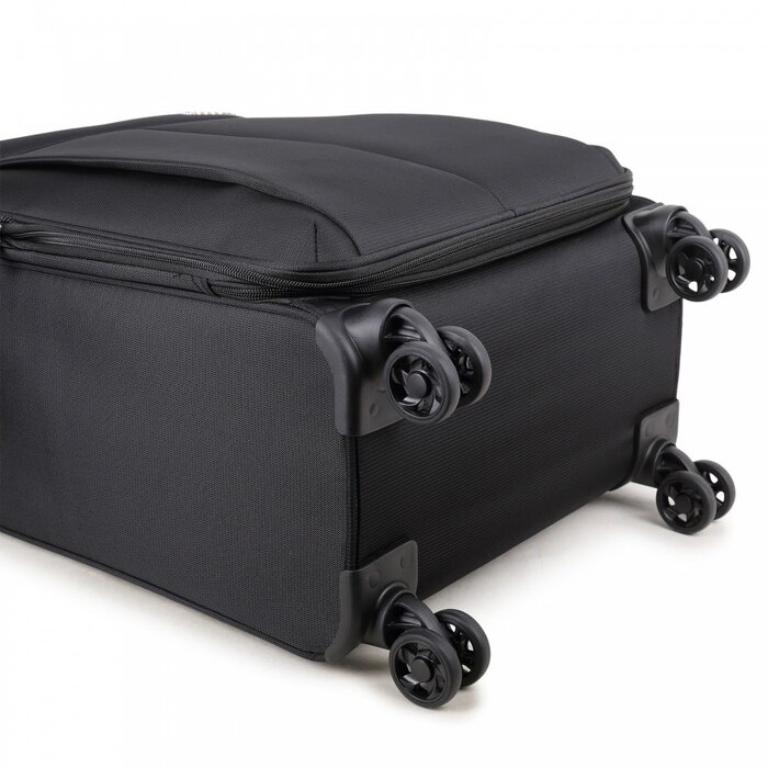 Decent D-Upright 76cm reiskoffer-trolley expendable zwart