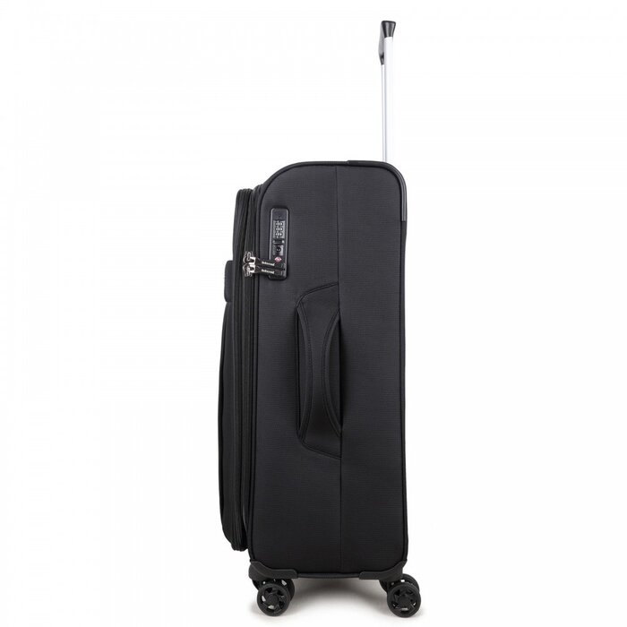 Decent D-Upright 76cm reiskoffer-trolley expendable zwart