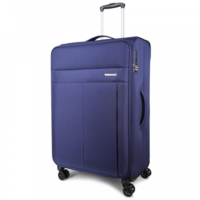 Decent D-Upright 76cm reiskoffer expendable blauw