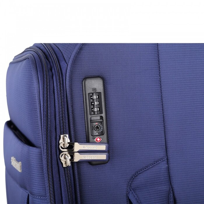 Decent D-Upright 76cm reiskoffer expendable blauw