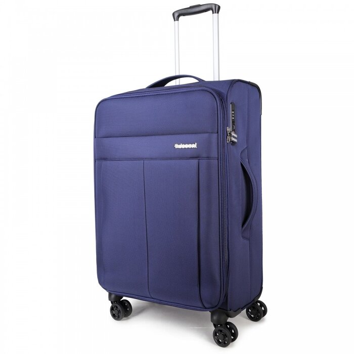 Decent D-Upright 66cm reiskoffer-trolley expendable blauw