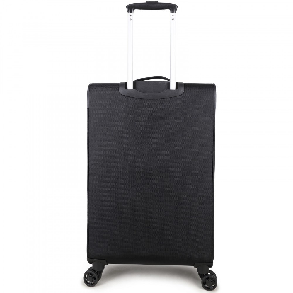 Decent D-Upright 66cm reiskoffer-trolley expendable zwart
