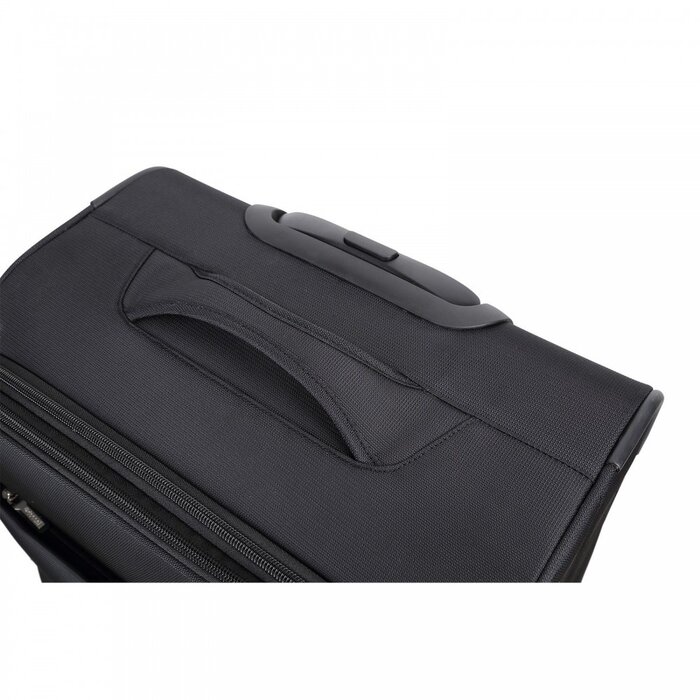 Decent D-Upright 66cm reiskoffer-trolley expendable zwart