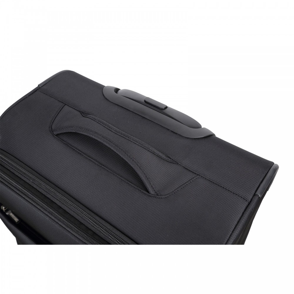 Decent D-Upright 66cm reiskoffer-trolley expendable zwart