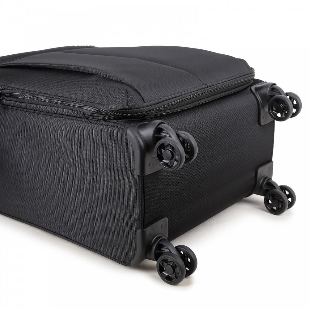 Decent D-Upright 66cm reiskoffer-trolley expendable zwart