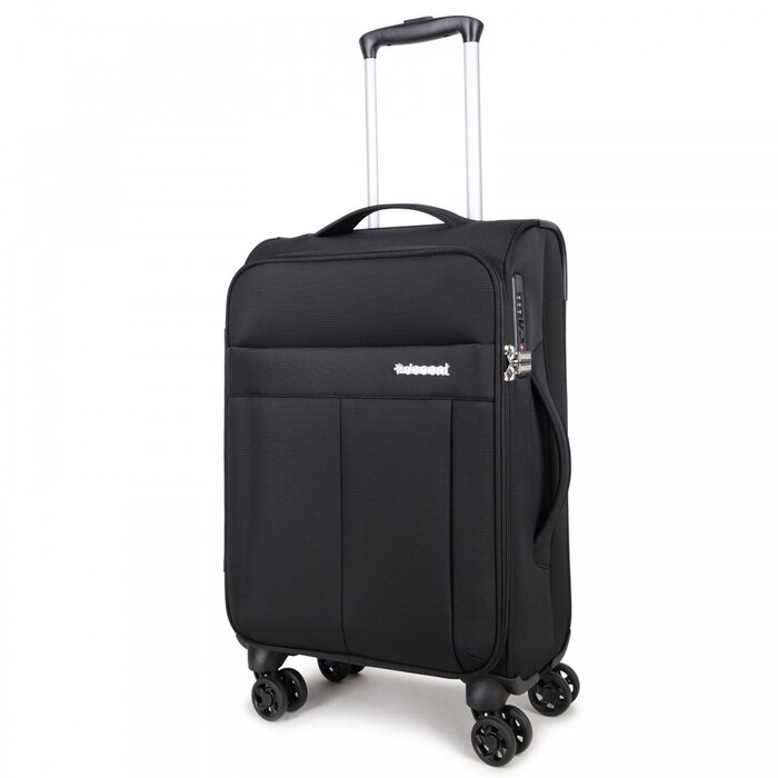 Decent D-Upright 55cm handbagage trolley zwart