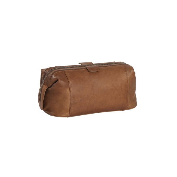 Chesterfield Vince leren toilettas Cognac
