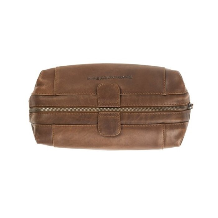 Chesterfield Vince leren toilettas Cognac