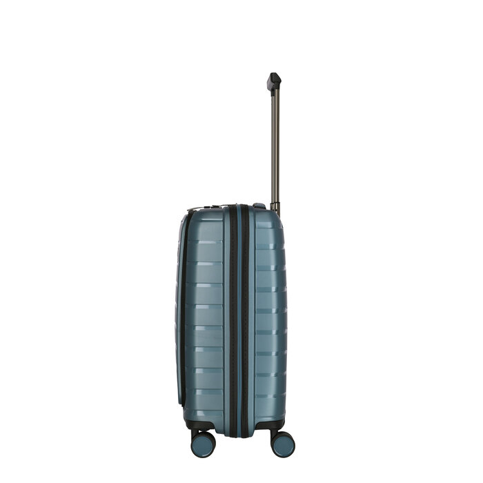 Travelite Air Base S 4-wiel cabinluggage-front pocket ice blue