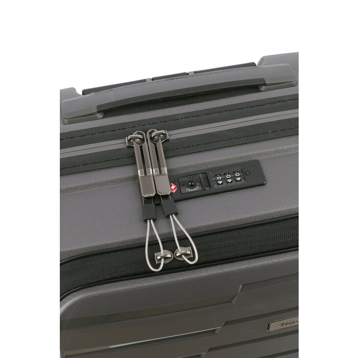 Travelite Air Base S 4-wiel cabinluggage-front pocket antraciet
