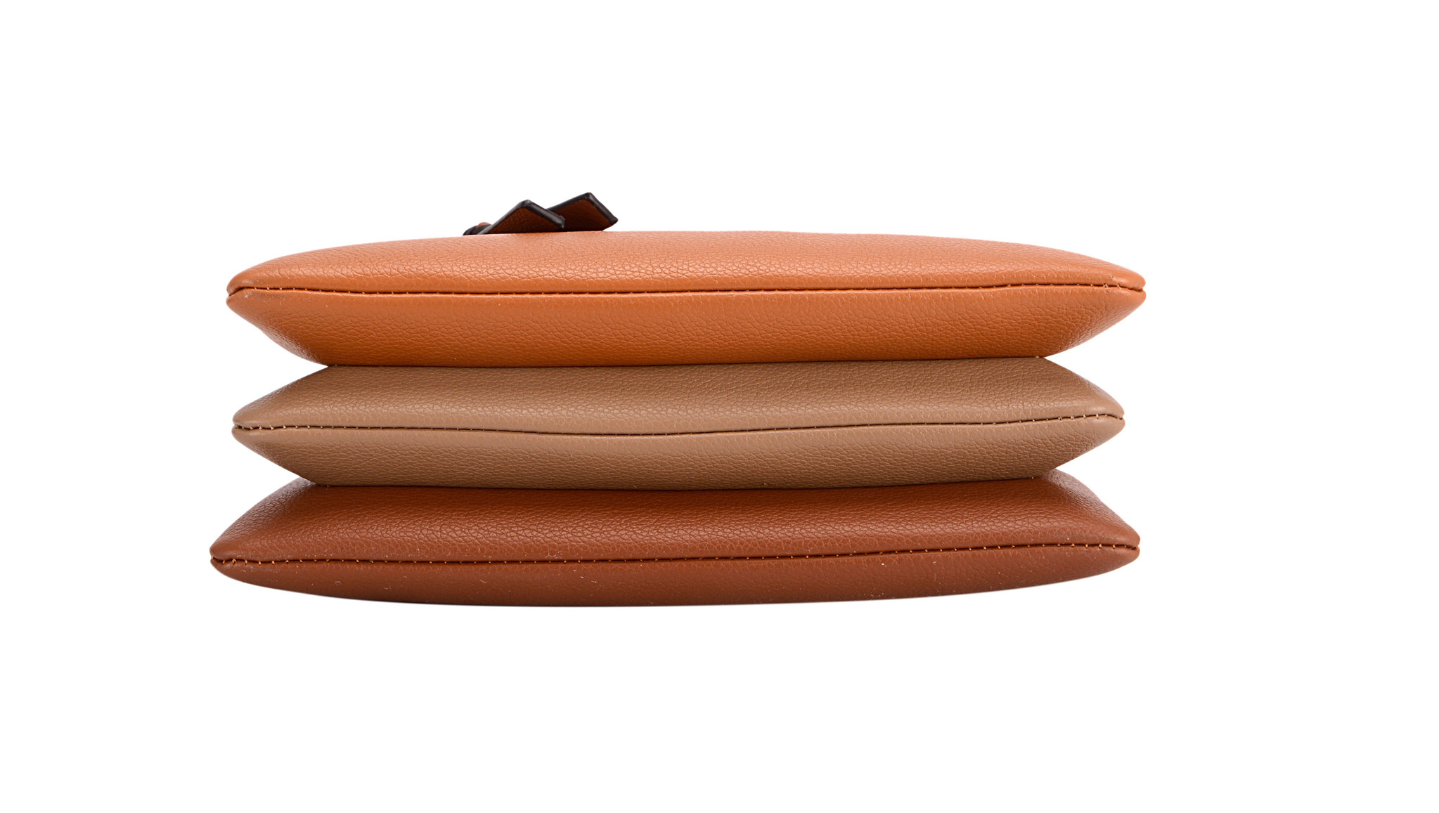 David Jones Holia 3-vaks schoudertasje cognac
