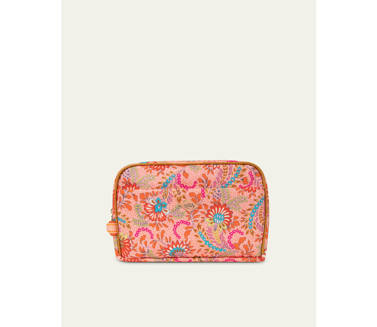 Chloe Pocket Cosmetic bag peach amber - tasenik.nl - Harkema Lederwaren