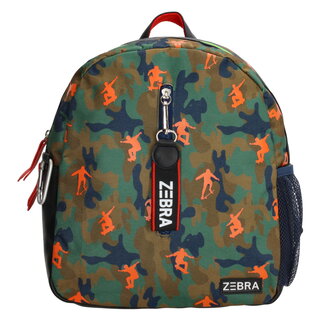 Zebra Trends Rugzak boys skating leger groen